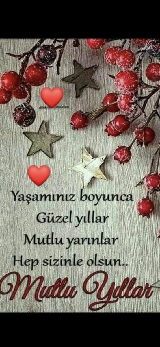 2026 yılı mutluluk , huzur,sağlık ve  Bereket getirsin.
