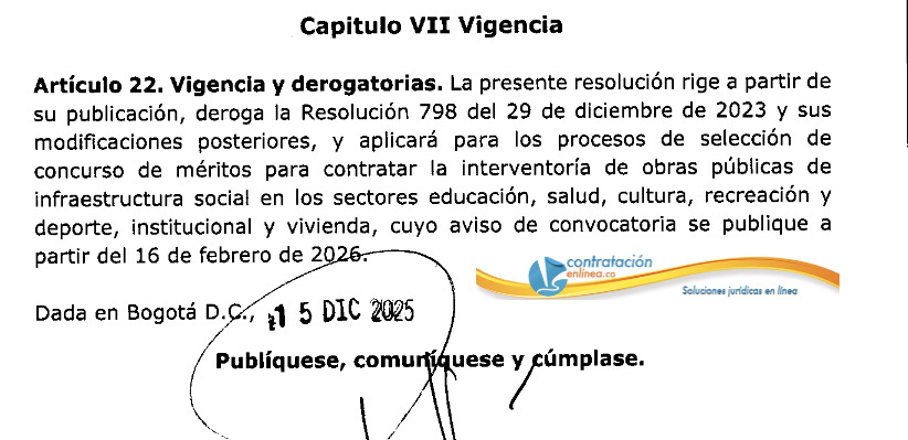 contrataenlinea's tweet photo. 🚨 NUEVOS DOCUMENTOS TIPO. Documentos tipo para procesos de concurso de méritos para contratar la interventoría de obras públicas de infraestructura social https://t.co/9s2eLqHhCM https://t.co/qPQ0CM9vVc