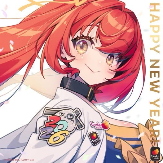 firedoghk's tweet photo. 【火狗子】新的一年新的開始！今年要創作多一點新的產品跟大家見面！
【小火狗】汪！看我變成的小襟章！想要嗎？最近襟章賣的不錯的說。
【火狗子】這不是把自己也賣了出去嗎？
【小火狗】要成功就是要有豬與火腿的決心汪！
【火狗子】……還真是全身投入呢…要加點胡椒嗎？
🎊🎉火狗工房祝大家2026新年快樂！🎉🎊