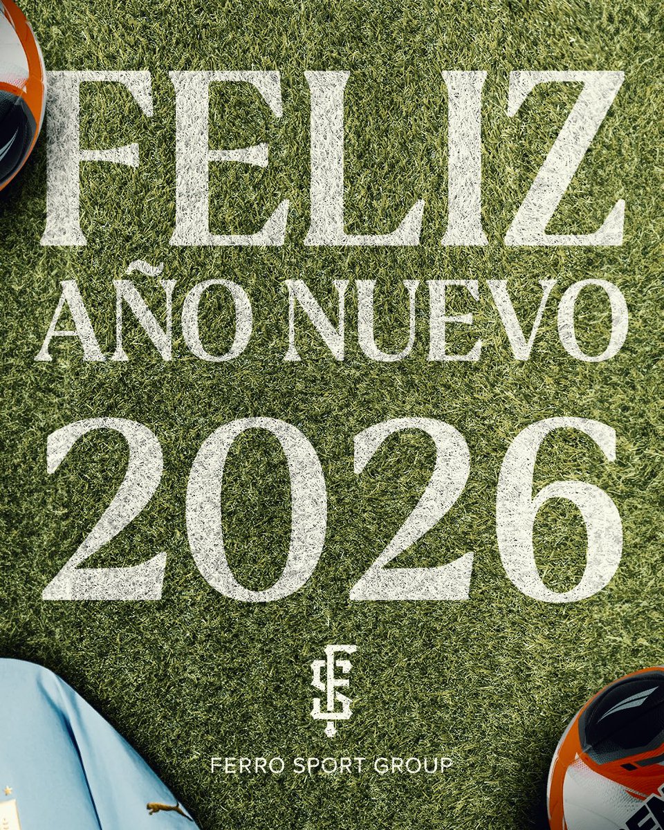 De parte de todo <a href="/FerroSportGroup/">Ferro Sport Group</a> les deseamos un 𝐅𝐞𝐥𝐢𝐳 𝟐𝟎𝟐𝟔 🥂✨⚽️