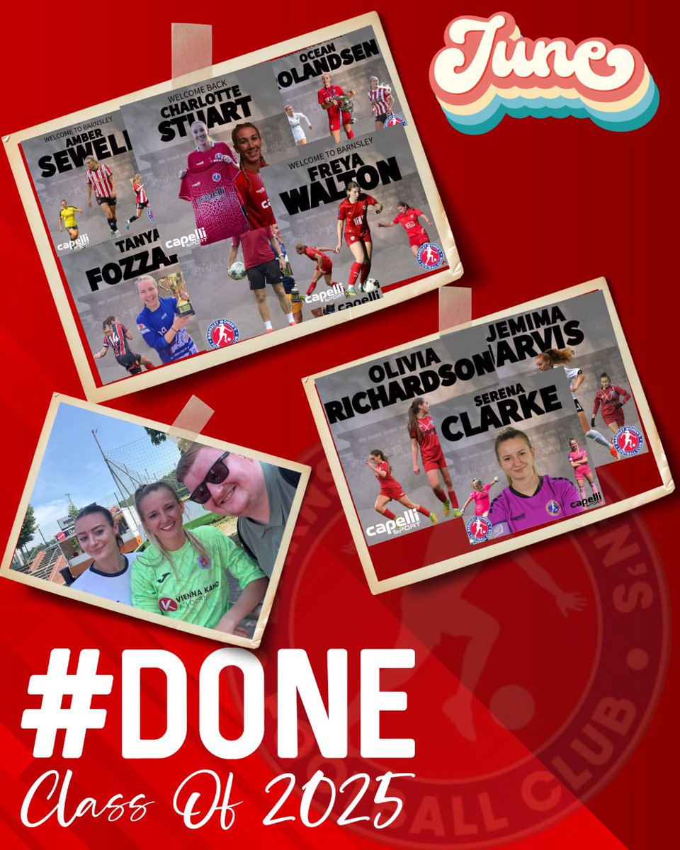 BarnsleyWFC's tweet photo. 2025 Recap
Here is a recap of our year at Barnsley Women’s Football Club.
Next Up is May-August.
#12months #yearinfocus #barnsleywfc #bwfc https://t.co/3dYQwAuqeM