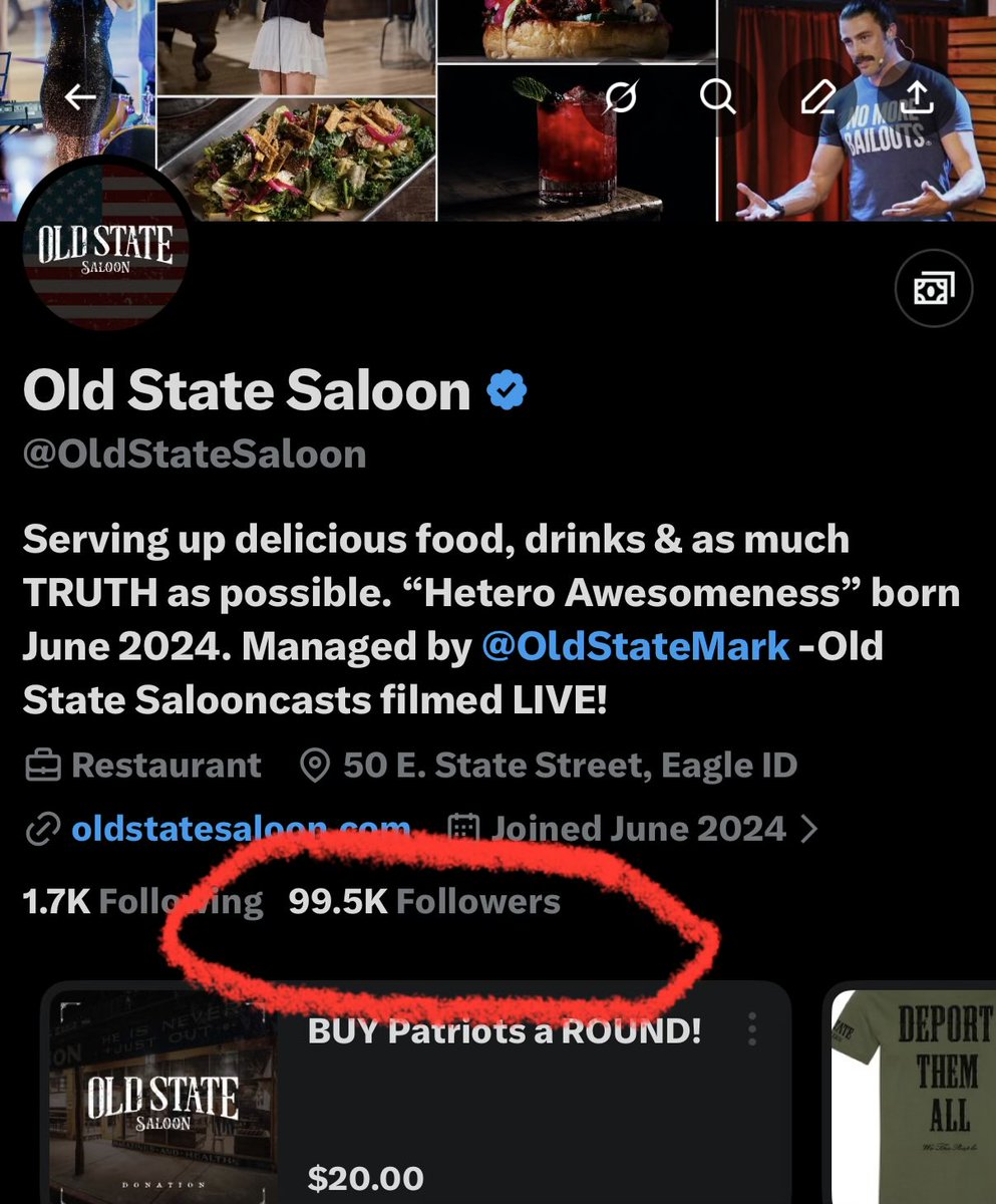 OldStateSaloon's tweet image. Huge 100K party incoming!