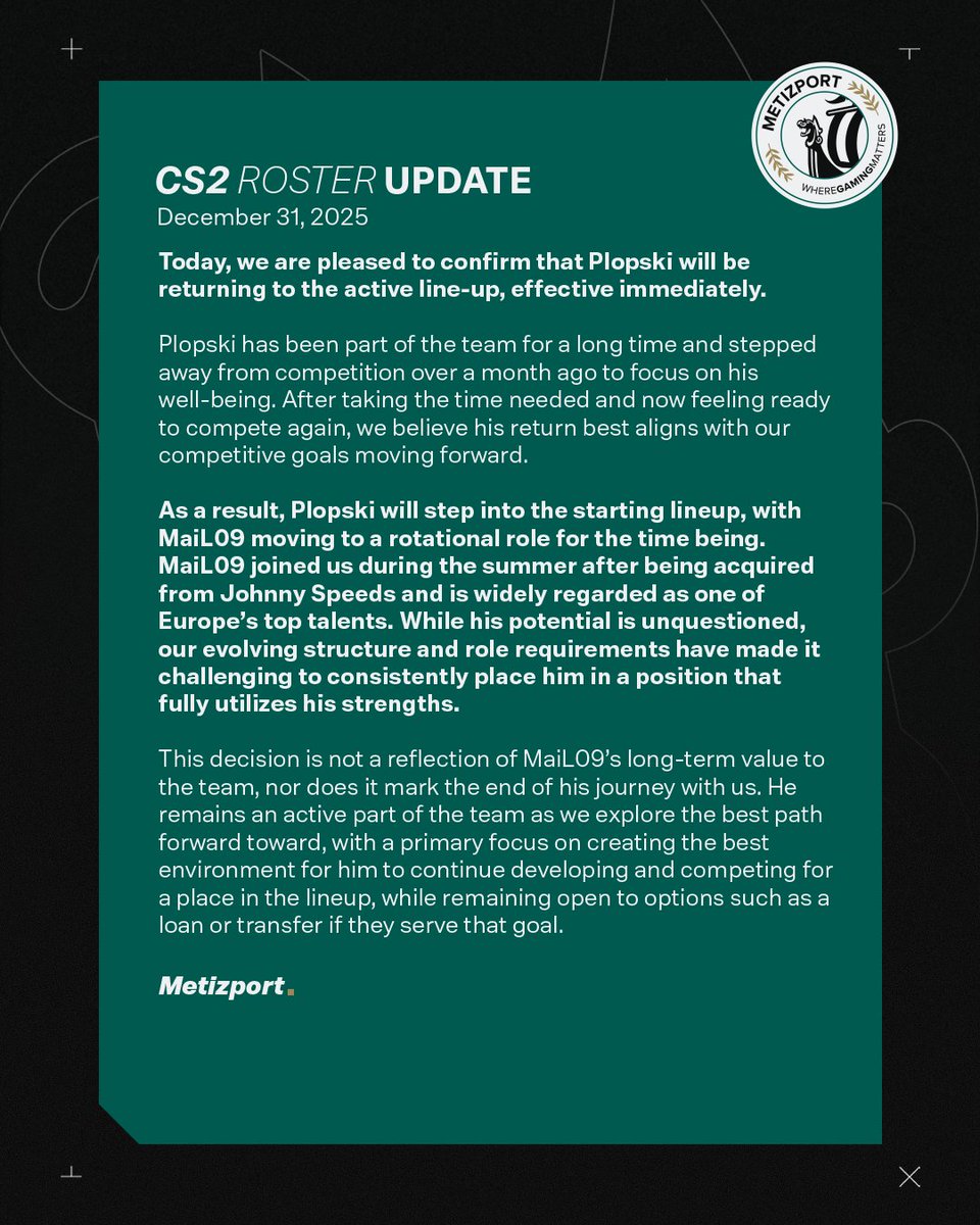 Metizport tweet media