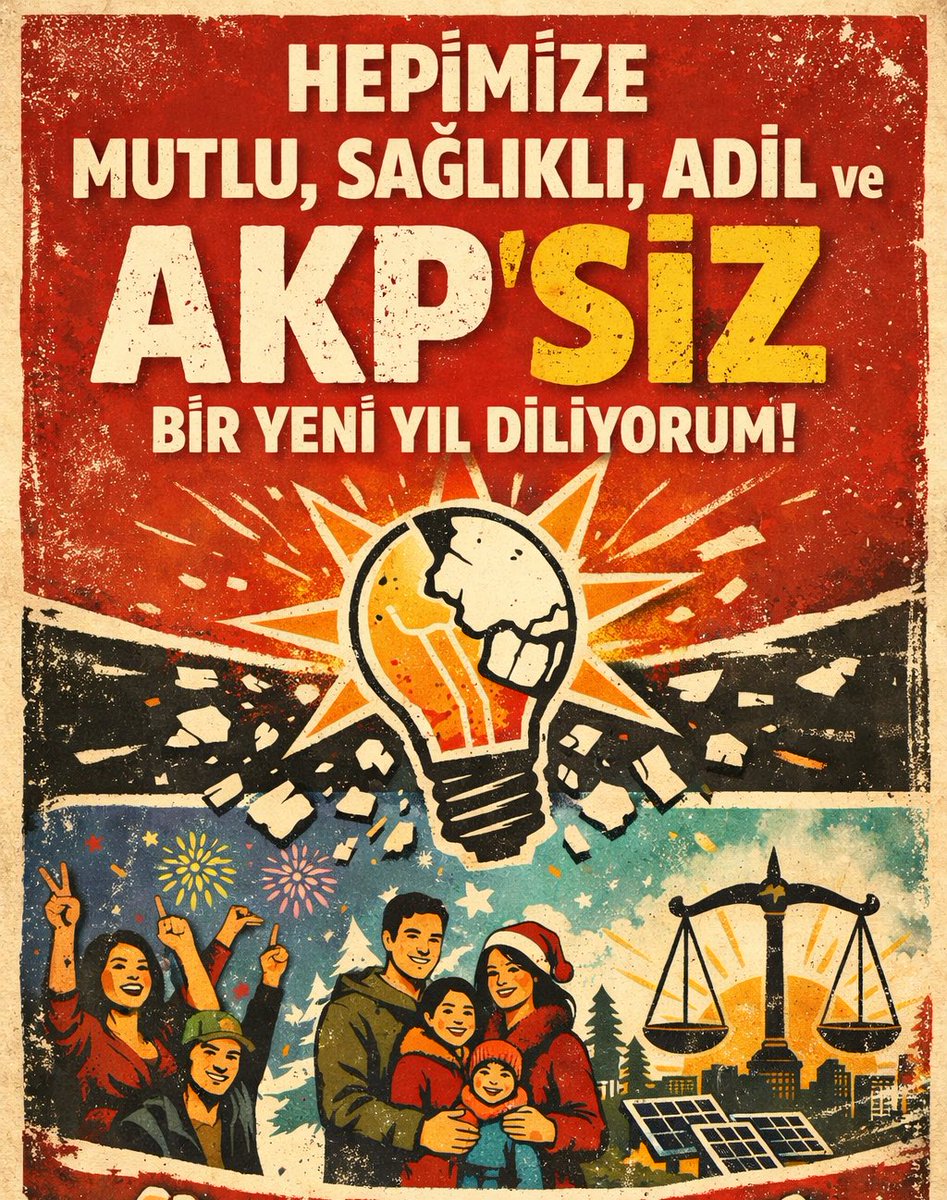 Hepimize mutlu, sağlıklı, adil ve AKP’siz bir #YeniYıl diliyorum!

“Amin” diyelim! 🙏🏻❤️