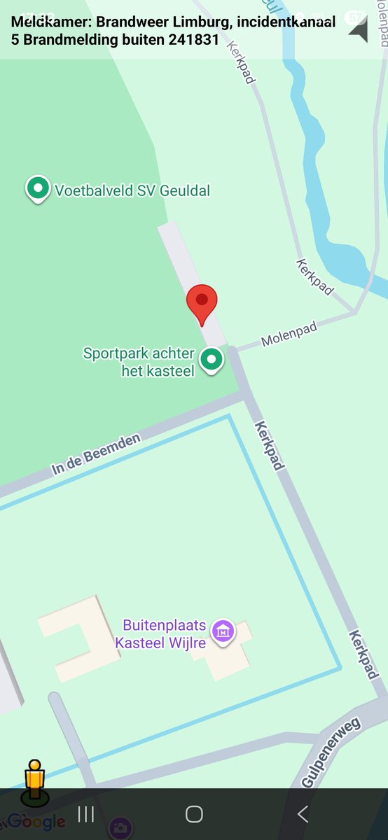 Brandmelding en inzet ambulance in Wijlre