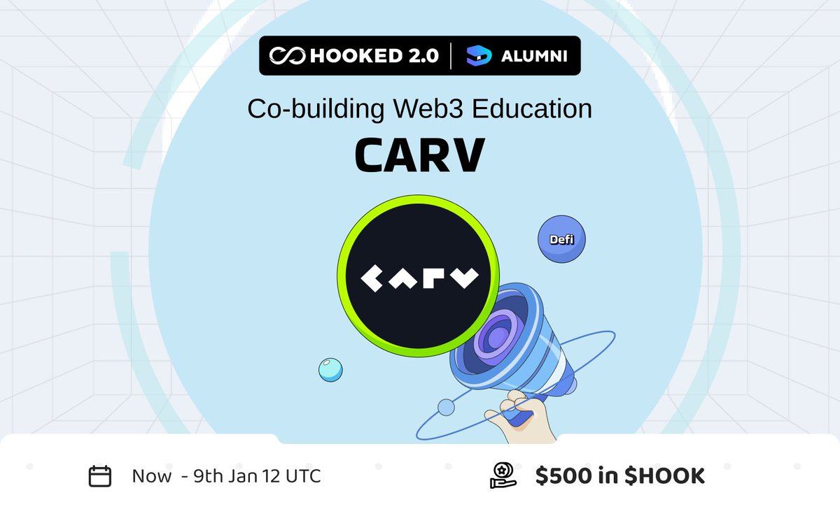 HookedProtocol's tweet image. #NewEraofHOOKED

Welcome @carv_official to HOOKED 2.0 Alumni – where Web3 education meets innovation for enriched experiences &amp;amp; Web3 mastery!
wallet.hooked.io/system/index/i…

🌐 Connect Hooked wallet
💡 Conquer quizzes
🏅 Earn an exclusive CARV Medal for decentralized learning proof!