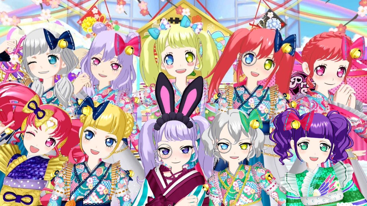 晴れ着着てる子たちと👘