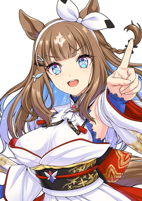 年賀絵としてウマ娘のアーモンドアイを描かせていただきました～。 #ウマ娘 