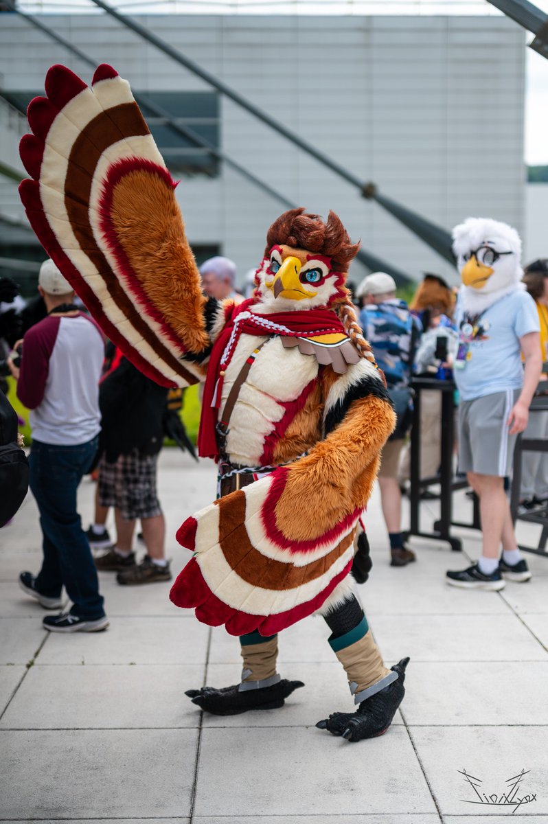 Fullsuiting at #NYFB2026 to say SOAR LONG to 2025~! 🧡🪽