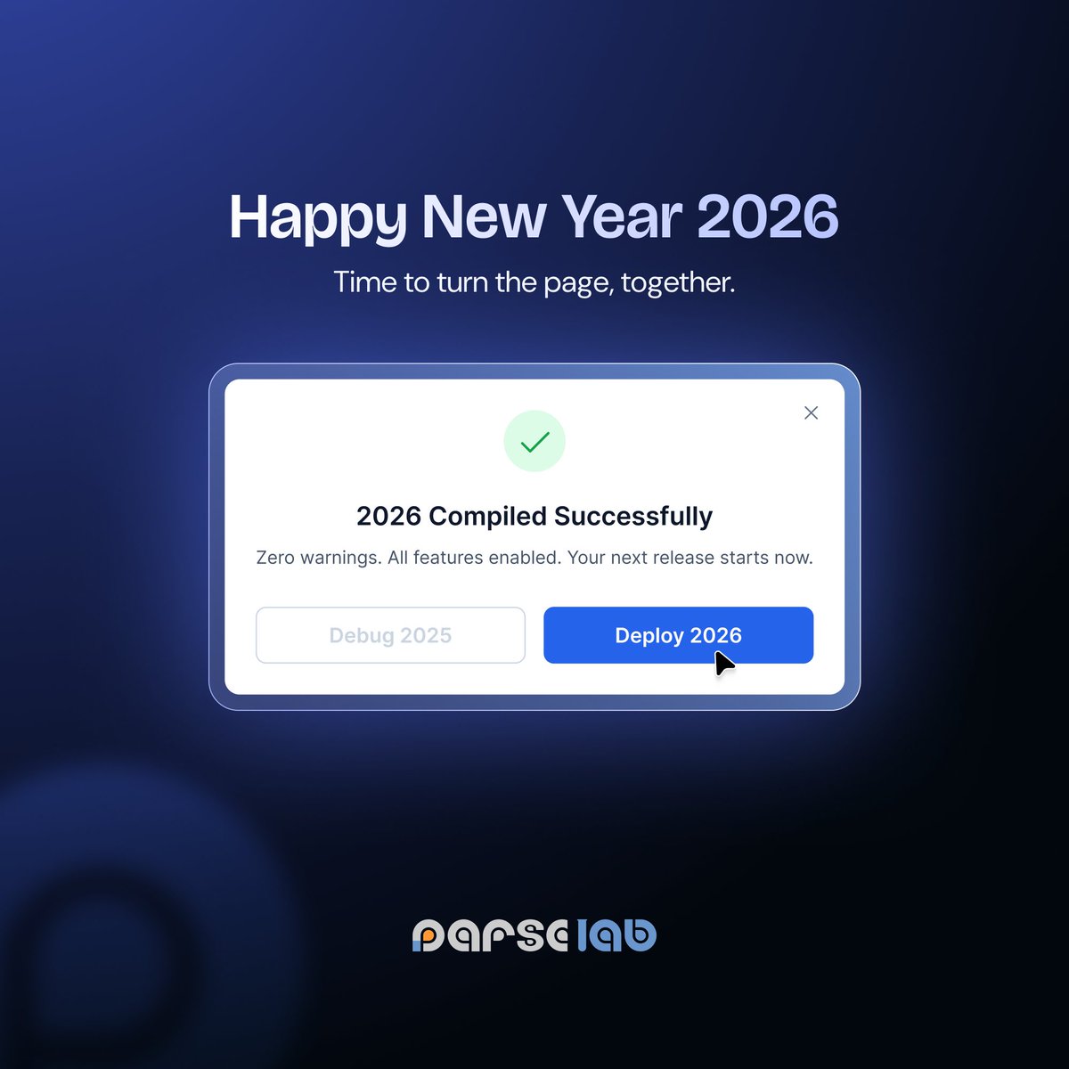 parselabllc's tweet photo. 𝗛𝗮𝗽𝗽𝘆 𝗡𝗲𝘄 𝗬𝗲𝗮𝗿!🎉

2025, We’re done “disrupting.” We’re over “maximizing user journeys.”

2026? Let’s build cool stuff, help people, and laugh a bit more.

#ParseLab #HappyNewYear2026 https://t.co/4KRDRWvl6i
