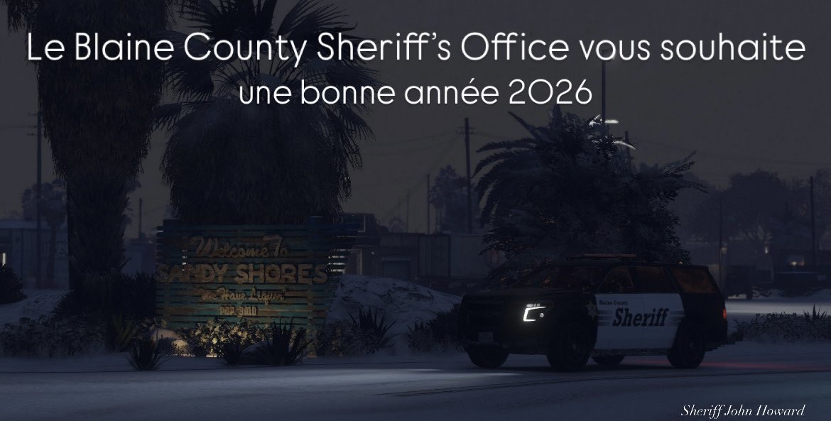 BCSO_Paleto's tweet photo. 🎉 Ce soir, on célèbre le passage à la nouvelle année !
Amusez-vous, profitez… et rentrez en toute sécurité.
🚗 Conducteur désigné, taxi ou transport alternatif si vous consommez.

Bonne fin d’année et soyez prudents ✨ https://t.co/4ruOweSjRA