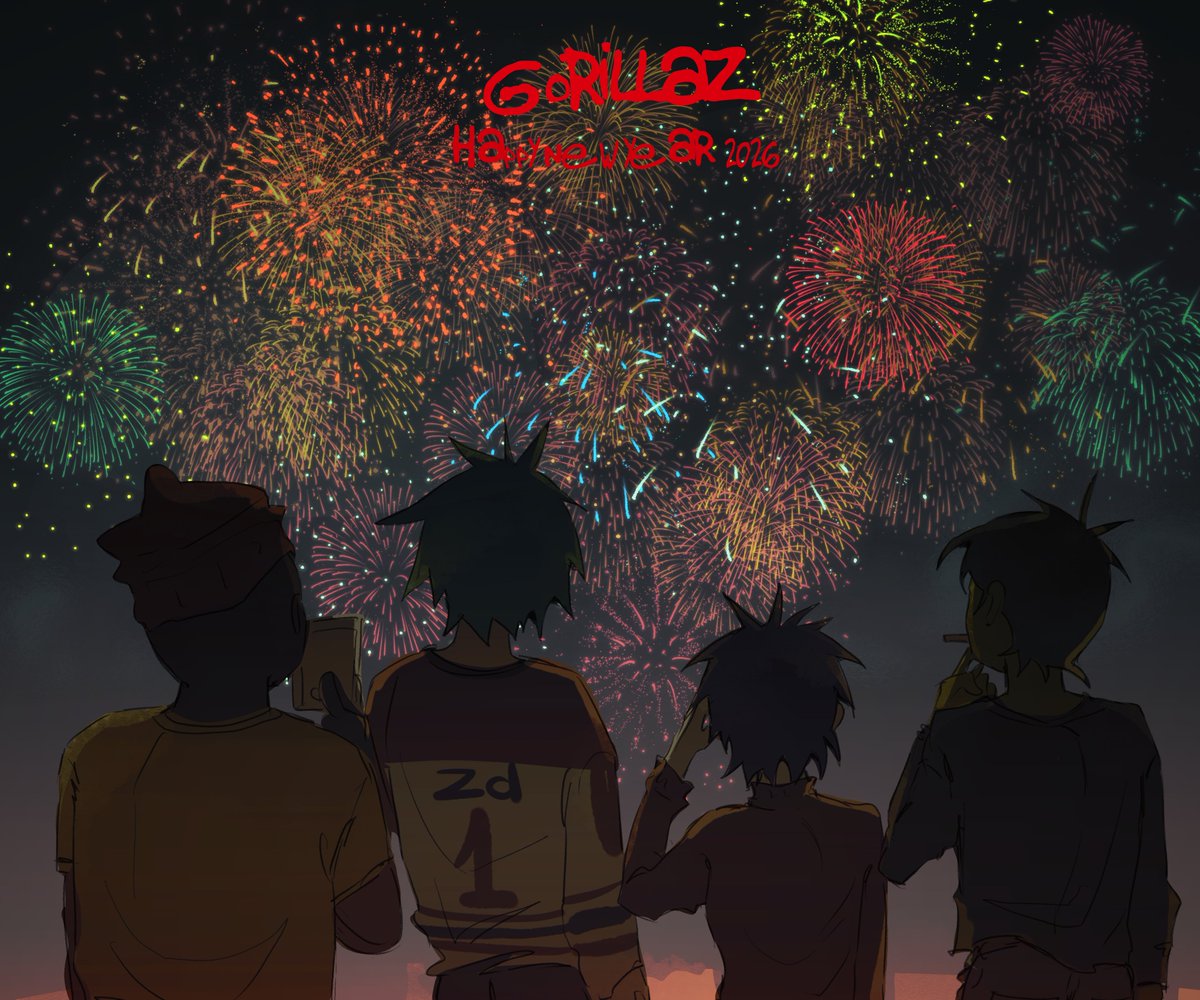 saannn_04's tweet image. happy new year y'll
#gorillaz