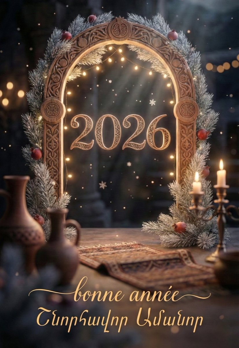 💙🤍❤️💙🧡Au nom de l’Association culturelle <a href="/UnionFrArm/">Association culturelle Union Franco-Arménienne</a>, nous vous adressons nos meilleurs vœux pour la nouvelle année.
Qu’elle soit porteuse de paix, de créativité et de projets communs. 
🎄
#xmas