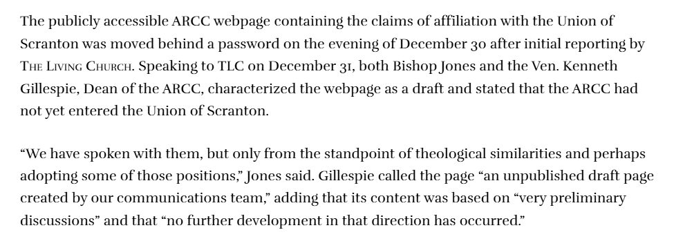 ArlieColes's tweet image. UPDATE: Last night, following publication of this article for which they were initially not reached for comment, the ARCC took down its published pages claiming affiliation with the Union of Scranton, and reached out to state that discussions had been only preliminary. 🧵