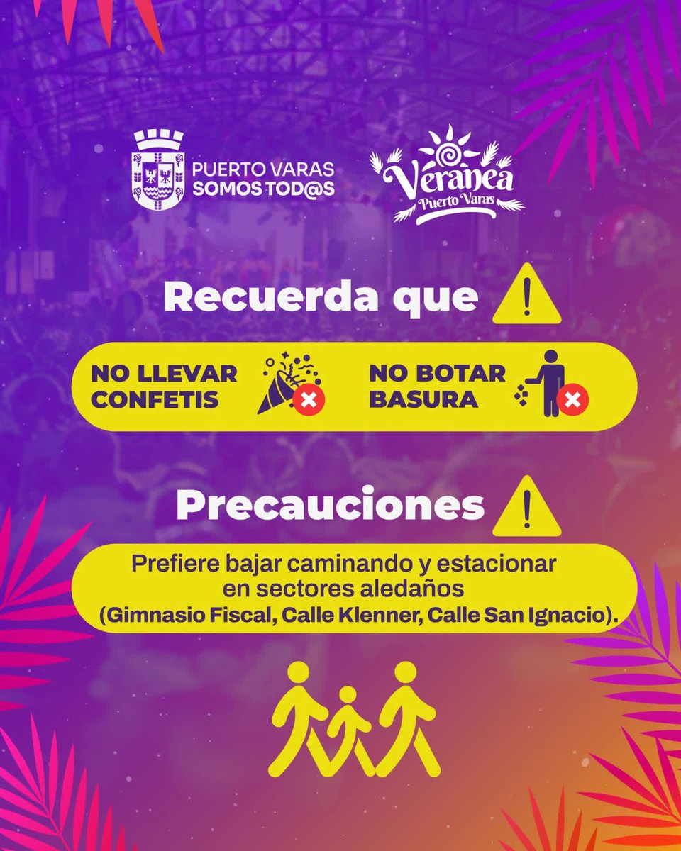 #PuertoVaras, #Bienvenido2026  Despidamos el 2025 con una gran fiesta en la Calle Techada.

Ven a disfrutar de un gran show con El Príncipe de la Cumbia y la Sonora Palacios. 

No te lo pierdas!.

HOY HOY HOY.