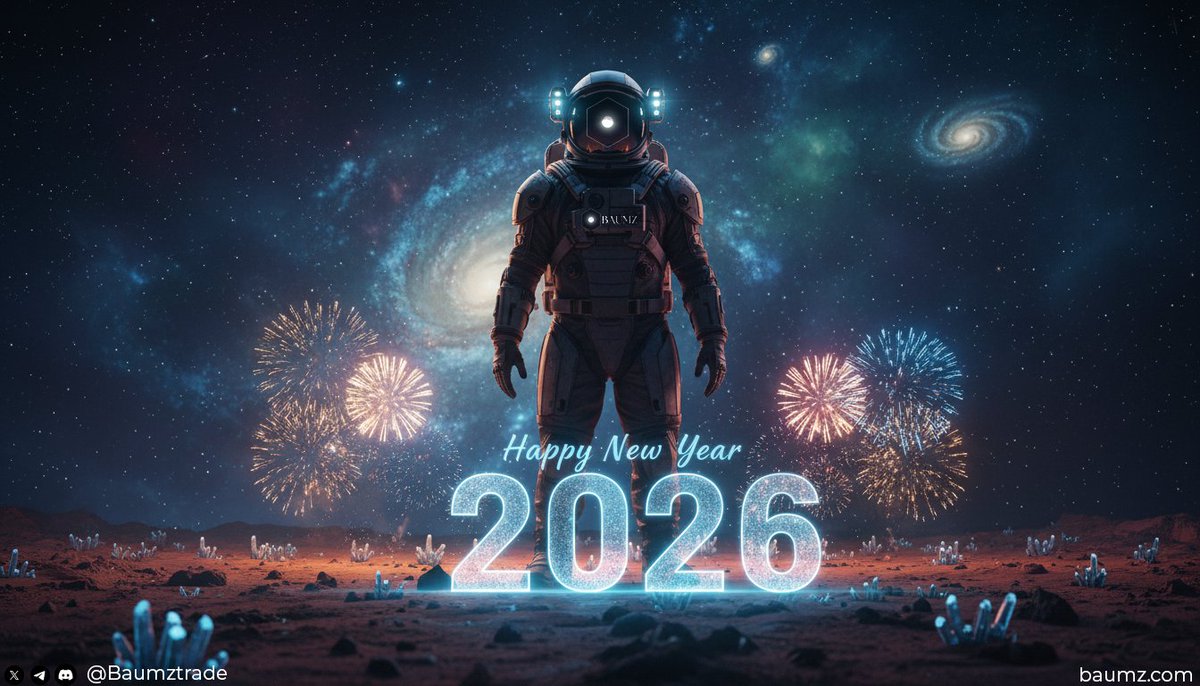 Baumztrade's tweet image. 🎆 Happy New Year 2026 from Baumz 🎆

A new year, a new chapter for on-chain trading.

2025 was about building the foundation.

2026 is about scale, innovation, and unlocking what’s next — from high-performance perpetuals to multi-asset markets and beyond.

Thank you to our…