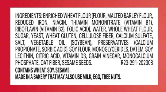 PARIS France, Bread ingredients:
Water, Flour, Salt, Yeast   

AMERICAN Bread Ingredients :  😣😲