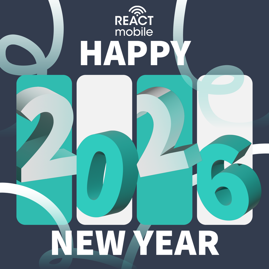 Happy New Year from all of us at React Mobile! Wishing you a happy, healthy, and prosperous year ahead. 🎊