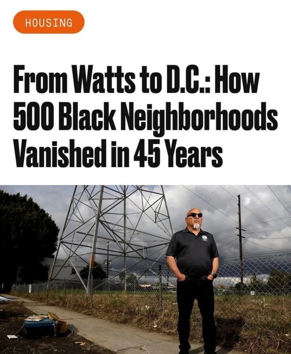 RealNyhiem's tweet image. As hundreds of Freedmen communities across the country have been Gentrified since 1980, more than 500,000 Freedmen families have been pushed from their homes. Those same neighborhoods have seen more than 3 million new Latino, Asian, and white residents, with cities like Atlanta,…