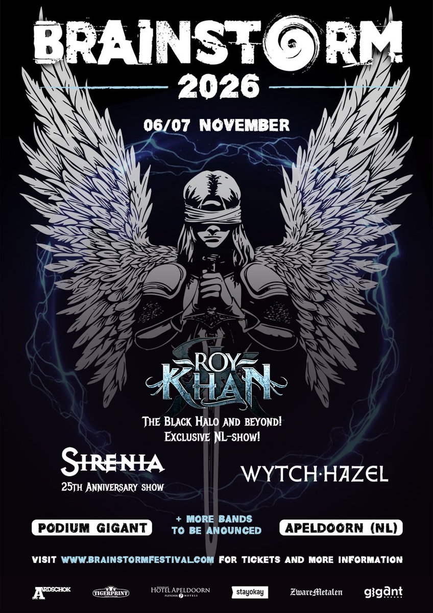 ROY KHAN (ex KAMELOT) To Headline BRAINSTORM FESTIVAL 2026

mauce.nl/roy-khan-ex-ka…

#BrainstormFestival #RoyKhan #Sirenia #WytchHazel #Kamelot #TheBlackHaloAndBeyond