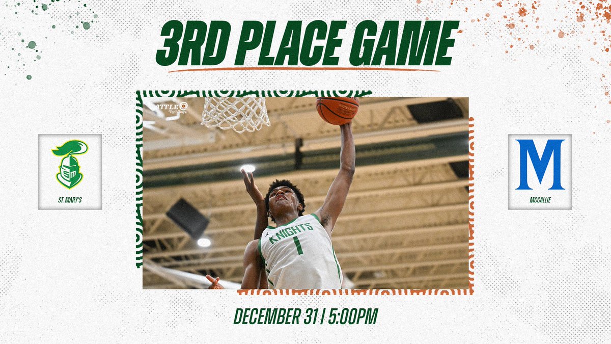 BattleVillages's tweet photo. It's time for BATTLE! St. Mary's (AZ) and McCallie (TN) will meet in the 3rd Place Game of the 12th Annual Battle at The Villages.
🎟️: https://t.co/tMSiODxE5C
📺: https://t.co/LqEVG9XETG https://t.co/hR3IjtJRQ1