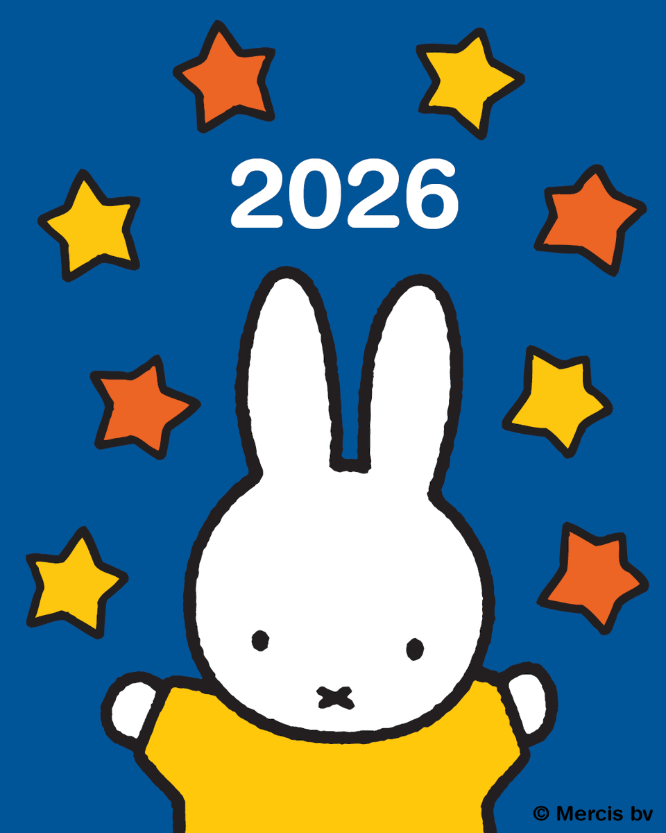 MiffyOfficialUS's tweet photo. HOPPY NEW YEAR!!! 2026, here comes Miffy! We can't wait to show you all she's got in store... ✨👀

#happynewyear #hoppy2026 #miffy #cute #bunny #nijntje #happyholidays #tistheseason #letitsnow https://t.co/yCzk5dkS66