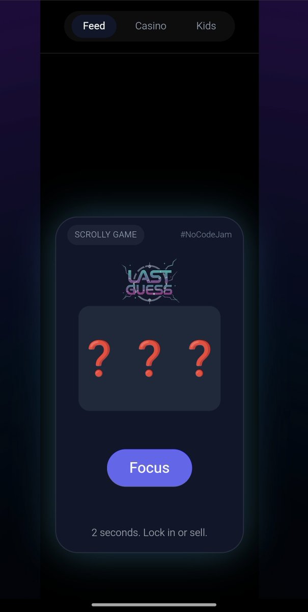 Ugamerzzone911's tweet photo. Ending the year by shipping Last Guess 🎮

A fast-paced memory game built for the No-Code Jam with @Scrollyfeed × @SuperteamUK, using AI-assisted and no-code workflows and my creative mind .

Let’s build more in the new year 🚀

#ScrollyGameJam https://t.co/8s3OGBziVQ
