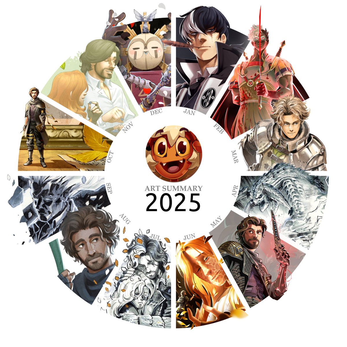 Happy New Year ! My 2025 art summary is here ! The E33 brainrot is real, and far from over. Sorry to all the people following me that doesn't like E33, it's gonna keep going :')