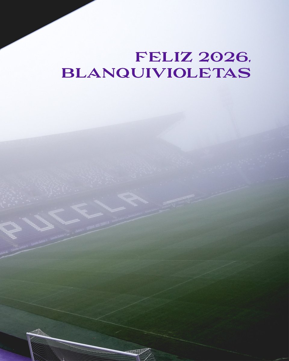 🥂🎊 Feliz año nuevo a todos los blanquivioletas de corazón. A todos los que sentís estos colores como vuestros, porque así lo son.

Aun siendo el peor año que recuerde, este 2025 os habéis mantenido siempre ahí, al pie del cañón. Gracias.

Afición, vamos juntos a por el 2026.