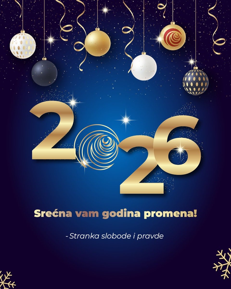 SlobodaIPravda's tweet photo. Za slobodu.
Za pravdu.
Za sigurnost.
Za Evropu.

Srećna vam godina koju čekamo duže od decenije. https://t.co/h1efck53ck