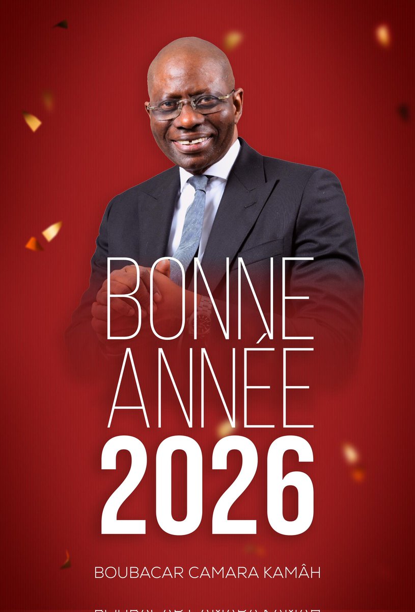 Que 2026 soit pour nos compatriotes d’ici et de la diaspora, pour tous ceux qui aiment le Sénégal et le respectent une année de Santé, de Paix et de Réussite dans toutes les entreprises !
#bonneannee