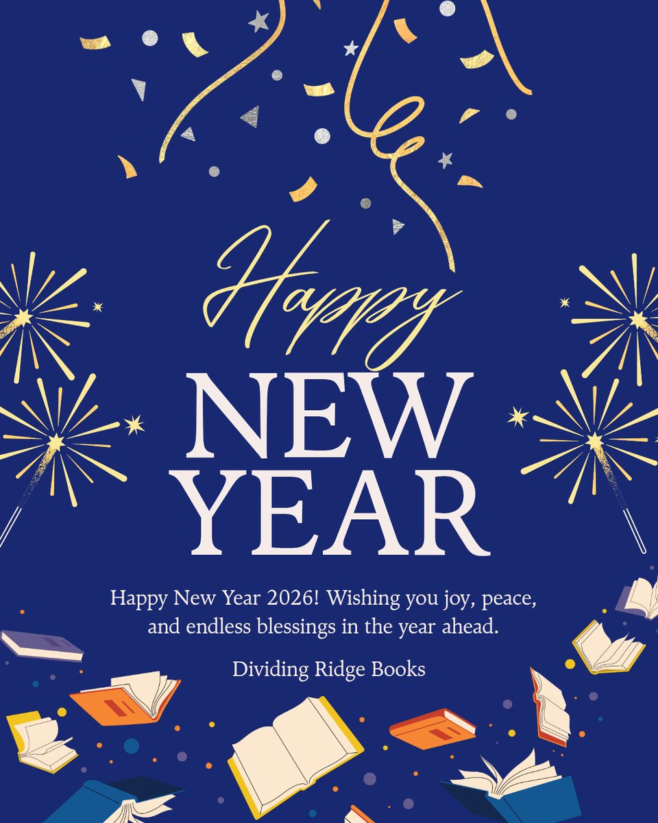 #HappyNewYear to all of our followers, #readers, &amp; supporters. We wish you a happy, healthy, &amp; wonderful year ahead. #TurnthePage #2026isComing 📚🎉🎉🎉