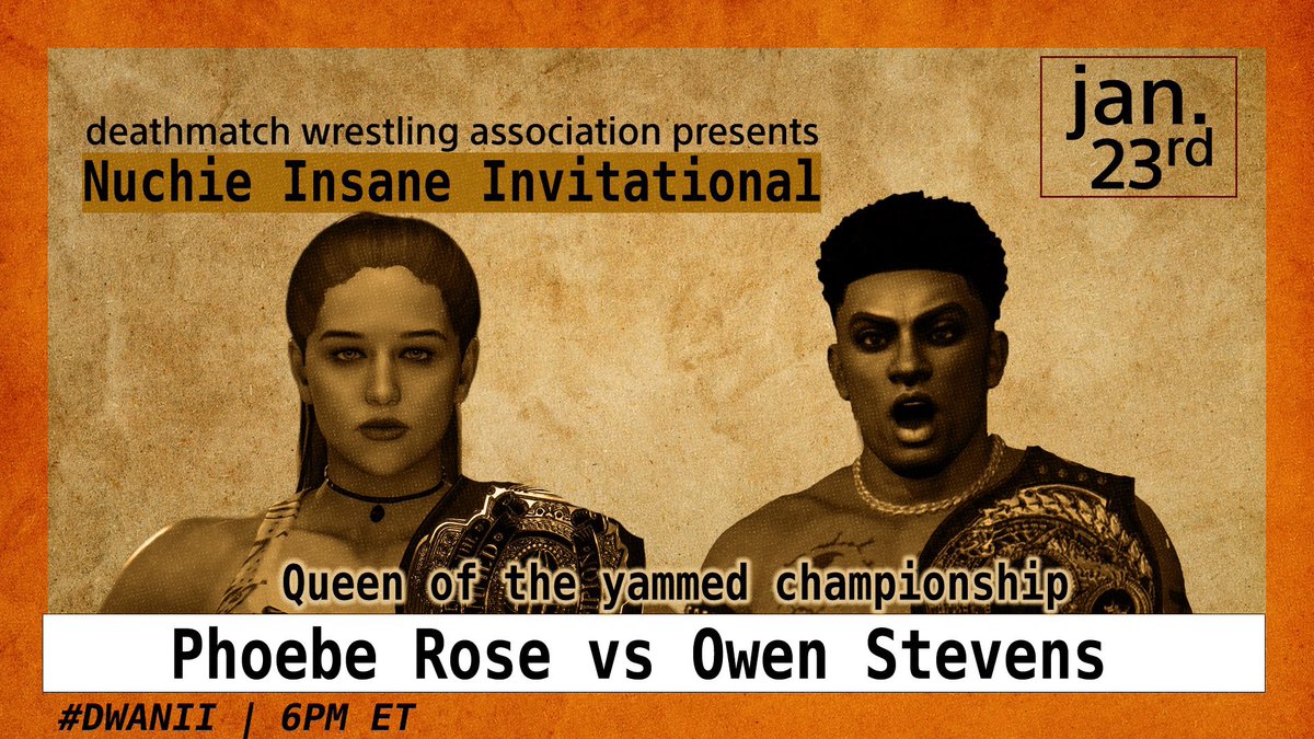 MadisonReyesXO's tweet image. After calling his shot several months ago, @Rockstar_Owen finally gets his chance at the Queen Of The Yammed championship at @DWA_Pro on January 23! Will The Rockstar finish his story? Or will The Bootyweight continue her reign? @snowqueentay