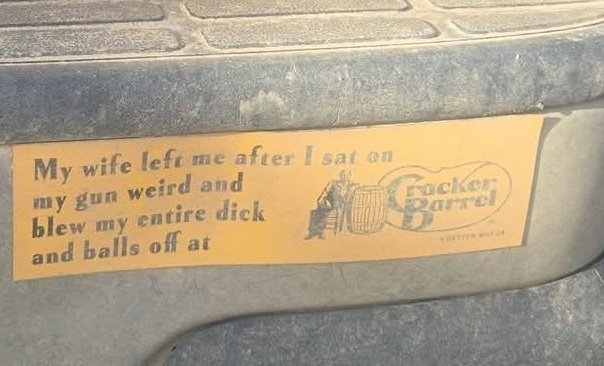 EdFrog7's tweet image. Bumper sticker