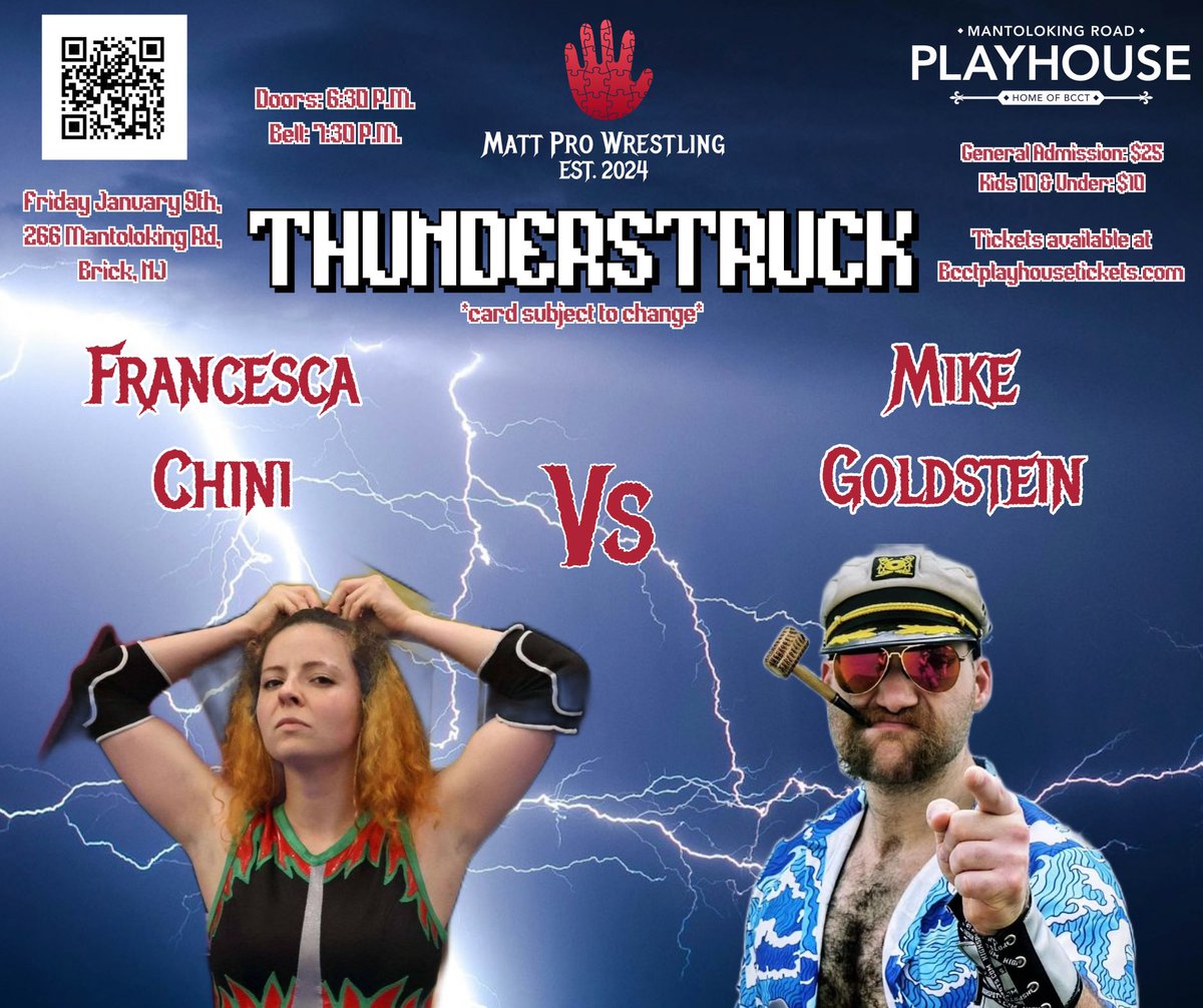 ThisIsMattPro's tweet image. Since declaring himself Matt Pro’s “Champion of Women” at Encore, @realdealmg has launched a full blown assault on the women’s division, even attacking @FrancescaChini, his next opponent, with a dog collar! But will it be enough for him to finally pick up an elusive victory?