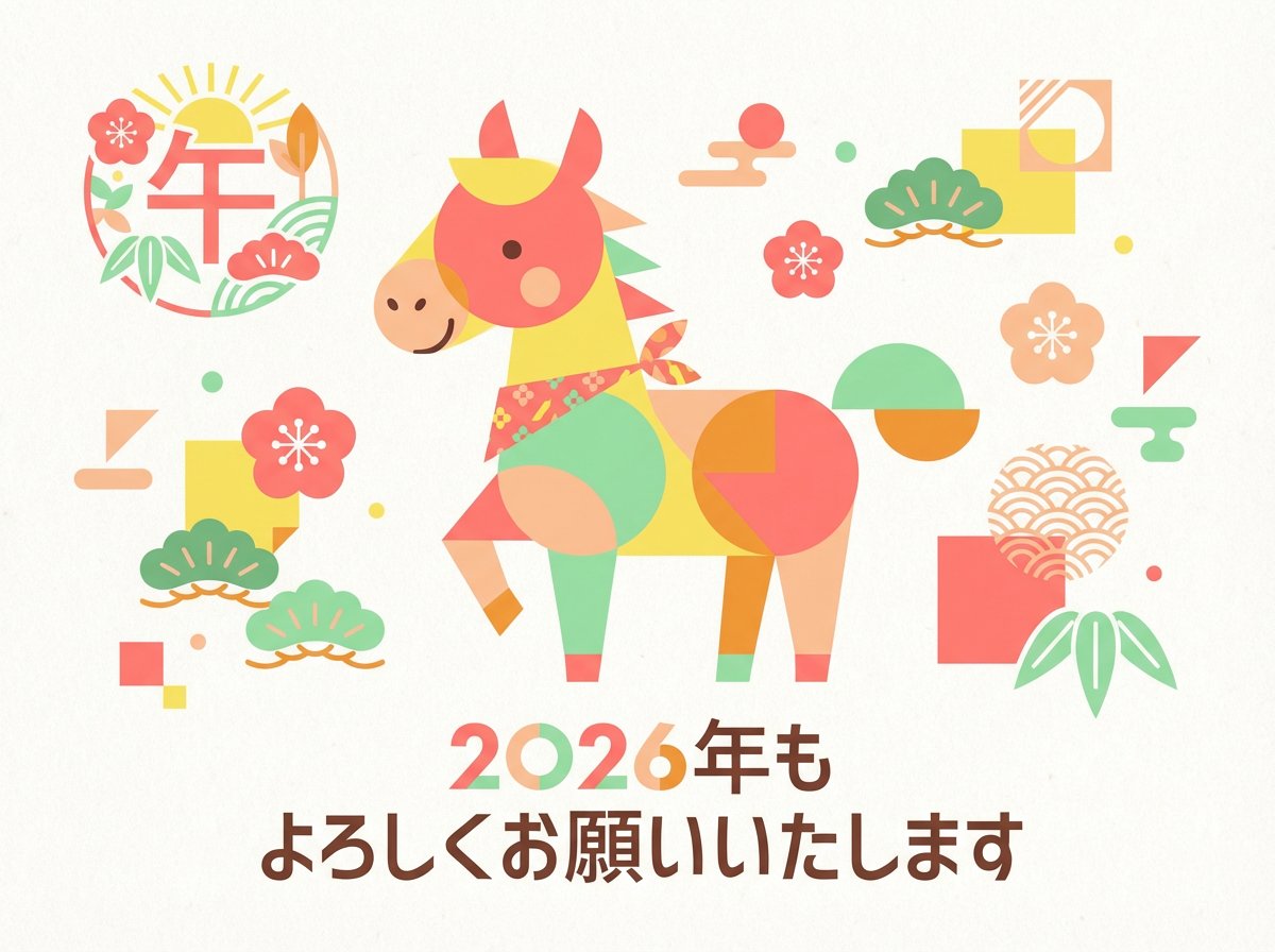 【2026年 新年のご挨拶】

2025年に関わってくださった皆さま、ありがとうございました。

2025年は、ご縁の中でデザインの仕事を始めた一年でした。
いただいた機会に丁寧に向き合いながら、制作に携わる日々を過ごしていました。

2026年は、その関わりを大切にしながら、