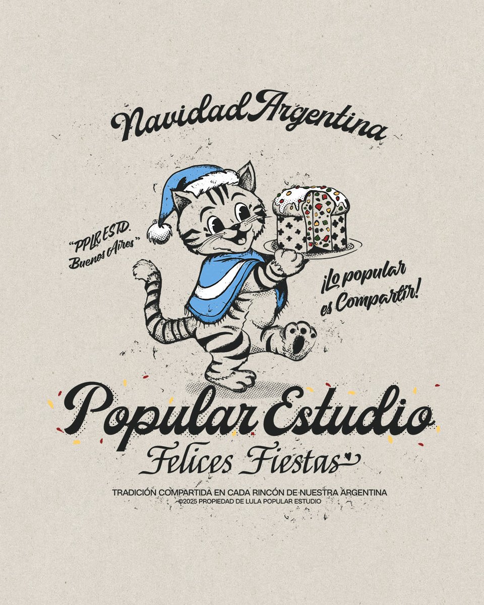 Este gatito se quedó entre el brindis y el pan dulce.
No llegó a Navidad, pero llega ahora 🐱🎄