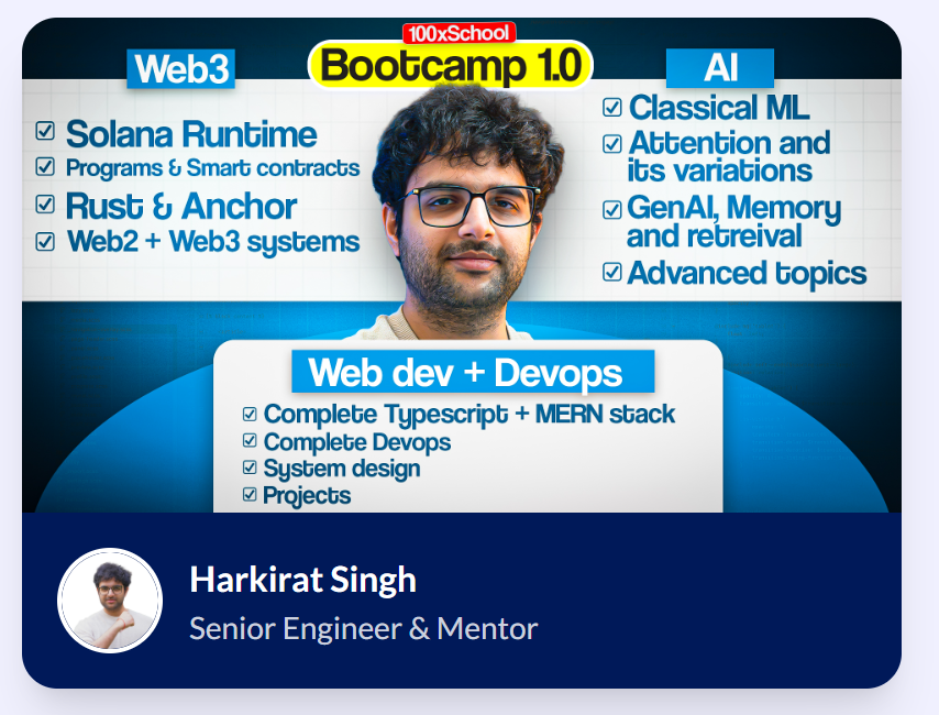 gobindbhari's tweet photo. build more than I consume.
new year, another new journey.
kicking it off with @kirat_tw  @100xDevs 
lets connect! https://t.co/SjaiQWHC2d