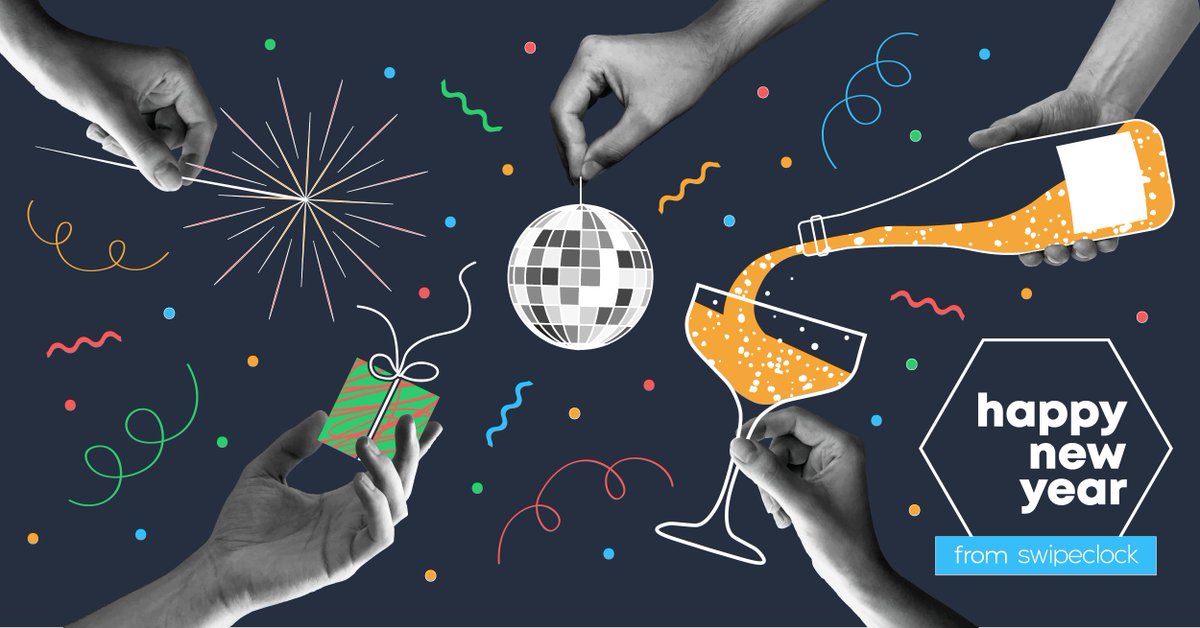 Swipeclock will be closed on January 1 for the holiday. We’ll be back the next business day (January 2). Happy New Year! 🥂