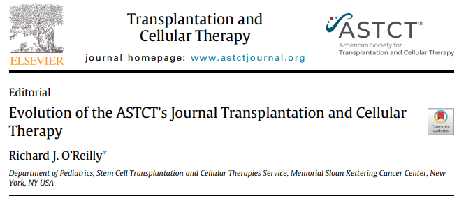 Transplantation and Cellular Therapy Journal tweet media