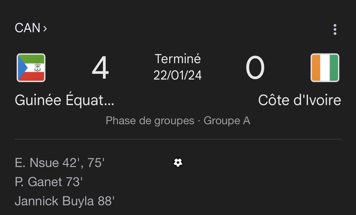 MisteMG6's tweet image. C'est une dinguerie de se prendre un 4-0 à domicile en plus contre la Guinée équatoriale mdrr