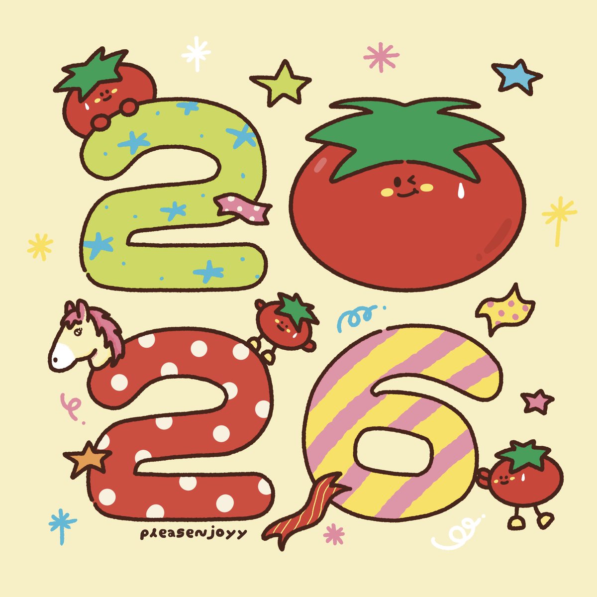 pleasenjoyy's tweet photo. HAPPY NEW YEAR 🎉🍅
คุณโทมะโทขอสวัสดีปีใหม่ทุกคนค้าบบบ ขอให้ปีใหม่นี้ทุกคนมีความสุขมากๆ การงานการเรียนปังๆ มั่งคั่งร่ำรวย
ไม่เจ็บไข้ได้ป่วย ติ้กถูก wish list ทุกข้อน้าา ✨🫶🏻💖 https://t.co/yCMXW3XWfe