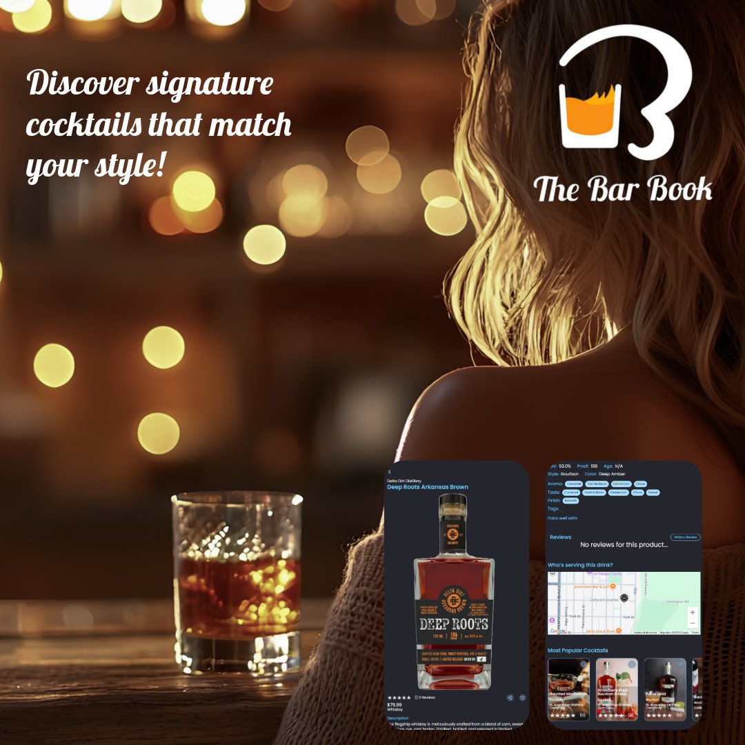 RealBarBook's tweet image. Your vibe deserves its own signature cocktail. 🍸🔥
The Bar Book learns your taste and recommends drinks that match your style.

Ready to find yours?
📲 thebarbook.app/download-the-a…

#TheBarBook #FindYourFlavor #SignatureCocktail #CraftSpirits #DrinkDiscovery