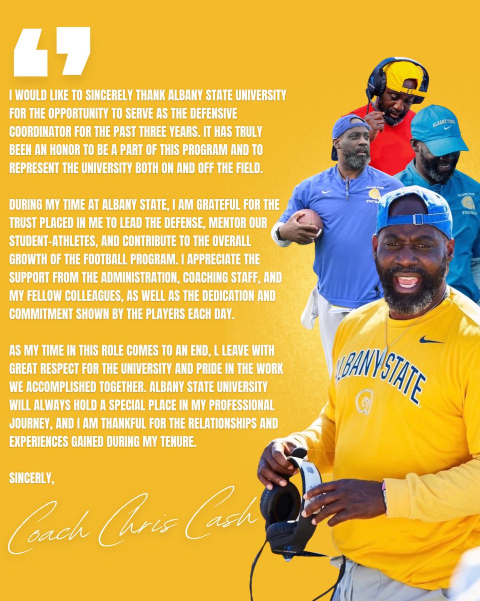 Coach Christopher Cash tweet media