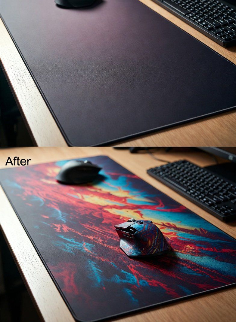 xxxxlmousepad's tweet image. Before ➜ After 🔥
A simple desk transformed with a customized XXXXL mouse pad. Extra-large coverage, smooth control, vibrant custom design, and a clean premium look—perfect for gaming and work setups.
#CustomMousePad #XXXXLMousePad #BeforeAndAfter #DeskSetup #GamingDesk