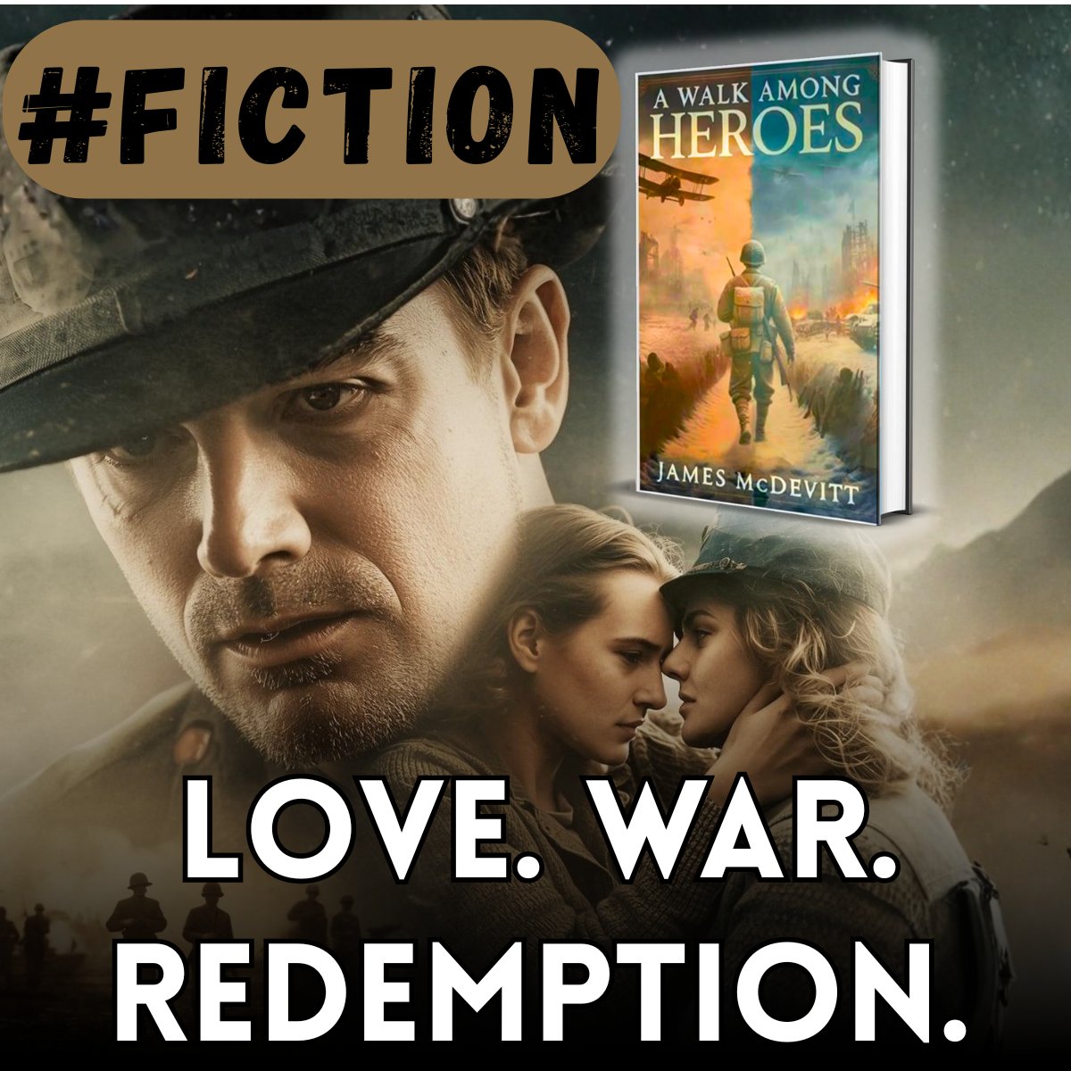 TwBookClub's tweet photo. He went to war to heal his broken heart, but grief and guilt after war changed him. Will T.J. Montgomery’s heart be whole again?

Get "A Walk Among Heroes" byJames McDevitt here:

https://t.co/HwqJrVDpS5

Follow the author @JMcDevittAuthor https://t.co/IdsaoFdbbS