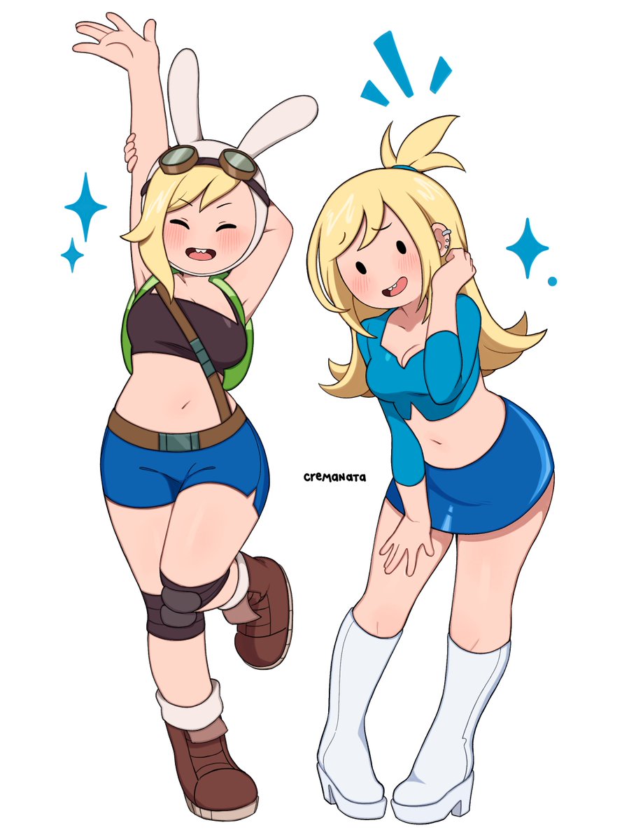 cremanata_art's tweet image. drew some fionna 💙🐰