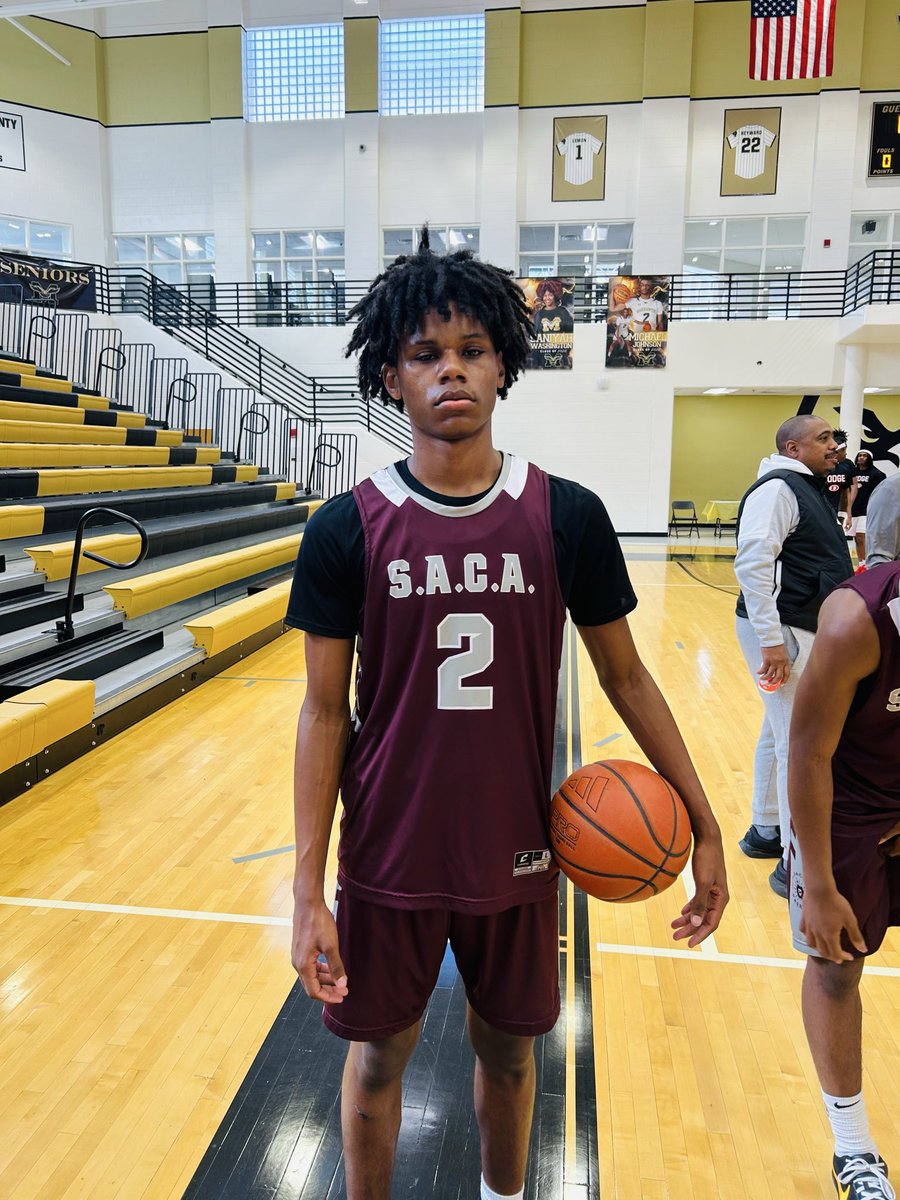 DownNBackHoops's tweet image. A Final from the Warhawk Invitational at McDonough 56-55, SACA over Elbert County. 2027 Guard Talyn Harris @TalynHarris_ with the game saving block, &amp;amp; finished with 17pts. 2027 Guard #2 Jabari Burleson @jabariburleson2 led SACA with 18pts. 2026 6’3 Guard AJ Brown @AjBrown_10 from…