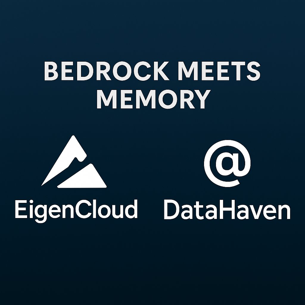 PointDeth's tweet photo. Verifiable services aren’t optional anymore—they’re essential. EigenCloud’s infrastructure + DataHaven’s memory form the backbone for trustworthy AI agents, payments, and autonomous systems. Speed, trust, and integrity in every layer.
@DataHaven_xyz

@eigencloud

#CampHaven https://t.co/kLPpSJain6