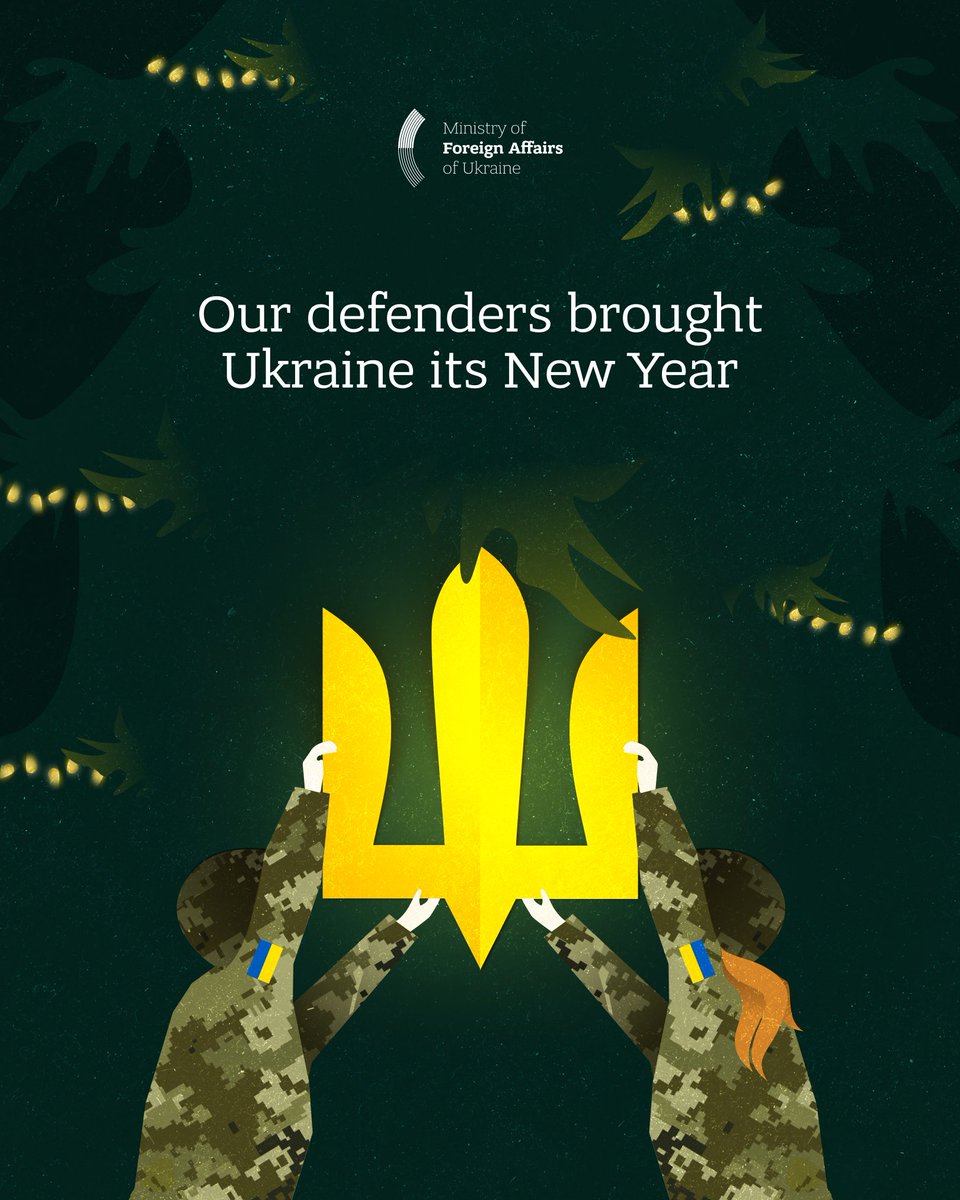 Happy New Year from Ukraine!

May 2026 bring health, happiness, and warmth to every home, and may our shared efforts pave the way to a just and lasting peace, making freedom and justice a reality for Ukraine and its people. We are grateful to our defenders for making this New